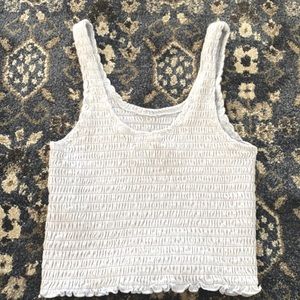 hollister smocked tank